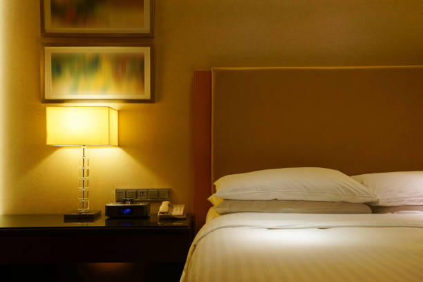 istock Elegant and comfortable bedroom interior 849089954