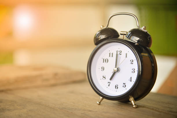 istock Close up vintage clock on blur background. 849092622