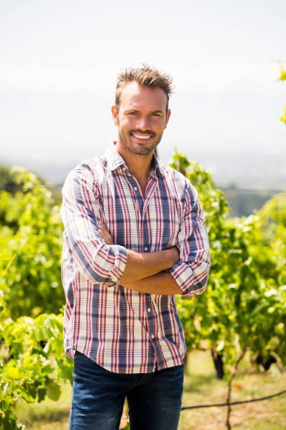istock Portrait of young man at vineyard 849096550