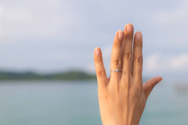 istock Touch the sea touch the sky, promise,trust,believe 849102802