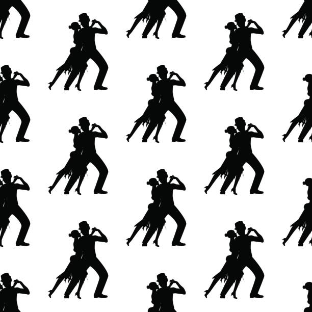 Pattern Tango 870+ Tango Dancers Silhouette Stock Photos, Pictures & Royalty-Free ...
