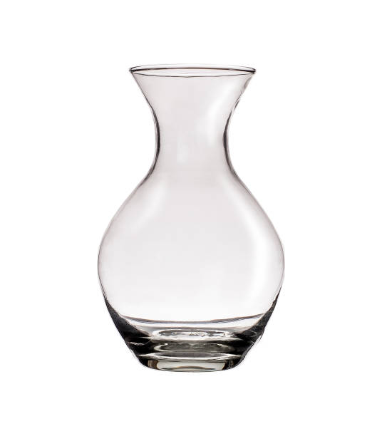 istock Clear glass vase isolated on a white background 849121160