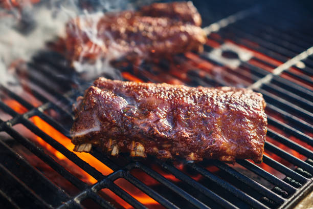 istock american style barbecue ribs being grilled 849128478