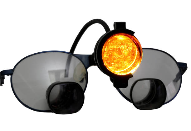 istock Special glasses with four lenses and an infrared beacon for Surg 849129046