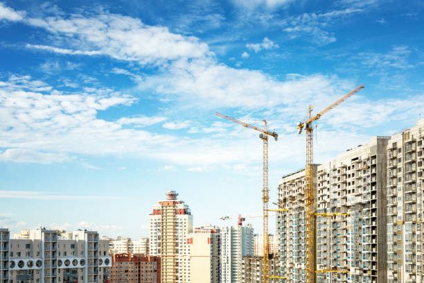 istock Building of residential quarter 849129660