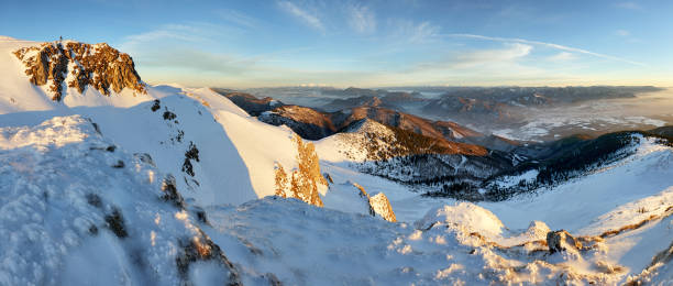 istock Sunset in mountain at winter 849137642