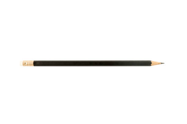 istock Black color pencil isolated on white background 849140376