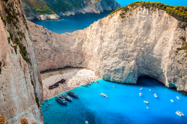 istock Shipwreck bay, Zante island, Greece 849141216