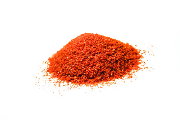 istock Quartz sand pile isolated white background 849146424