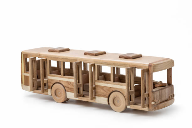 istock Wooden toy bus. 849146514