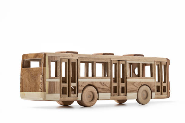 istock Model from the tree of toy bus. 849146520