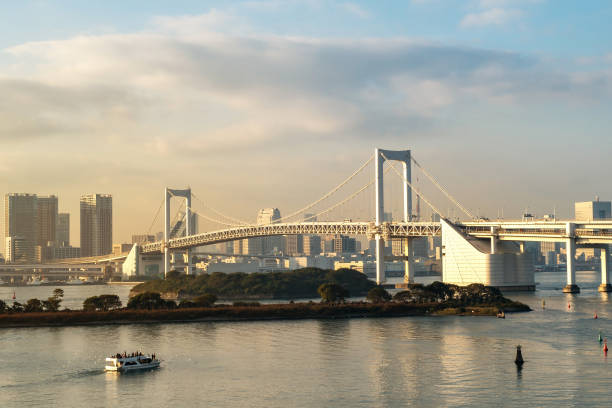 istock Tokyo Tower and Rainbow Bridge in Japan 849147892