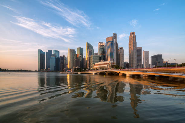 istock Singapore Skyline at Sunrise at Marina Bay 849148002