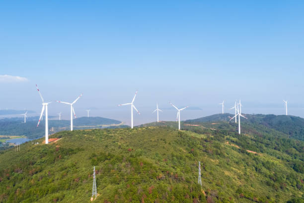 istock wind farms in early autumn 849152820