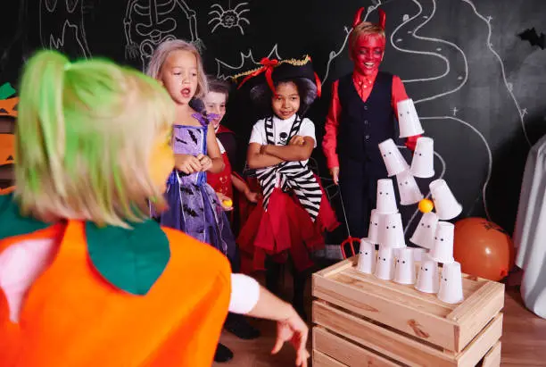 Photo of Kids taking part in halloween party