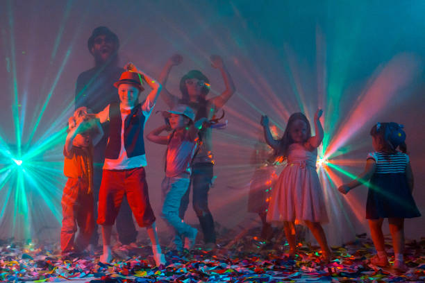 Cheerful Children Disco Party