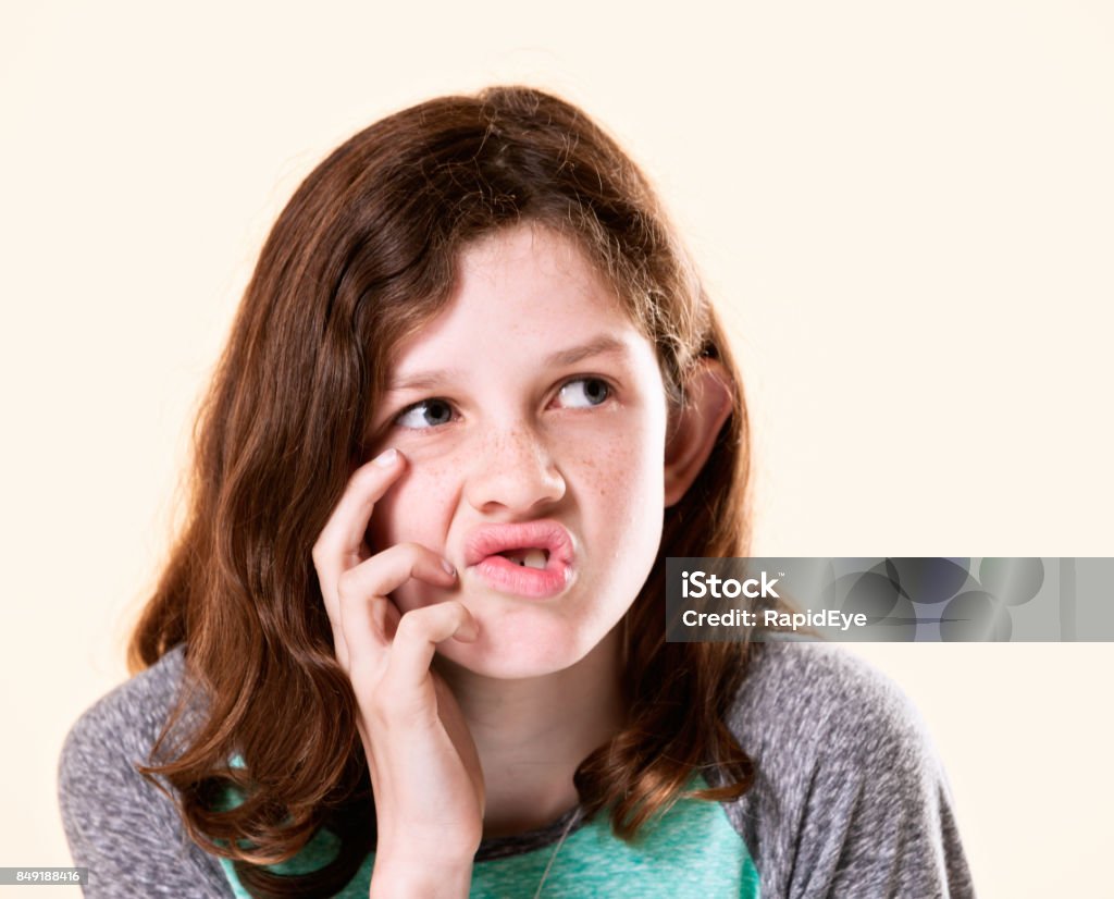 tween girls grimacing