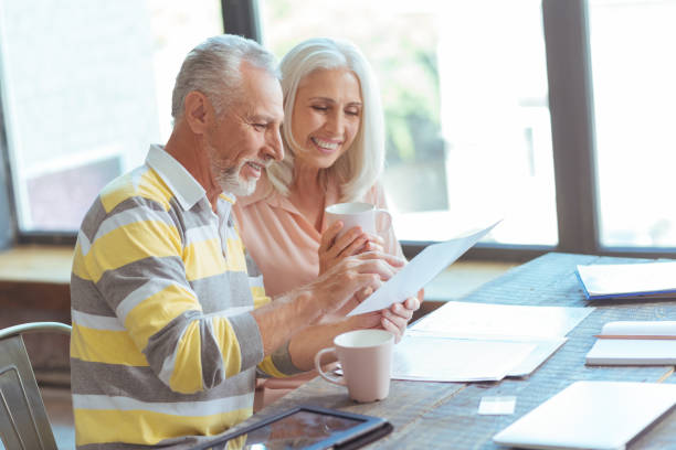 istock Positive retired couple counting their budget 849189180