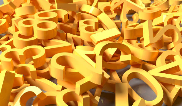 istock 3D Rendering Pile Of Numbers 849193360