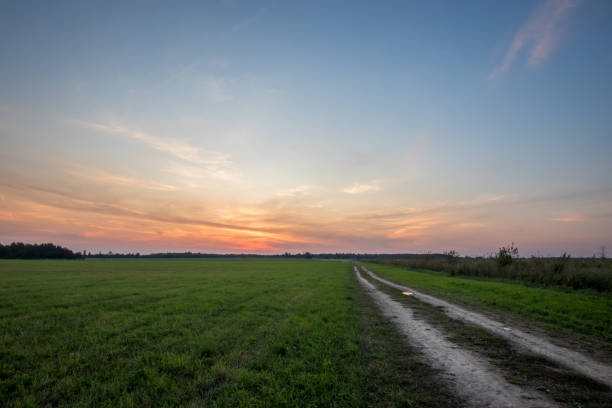 istock Rural field in Autumn season. 849196018