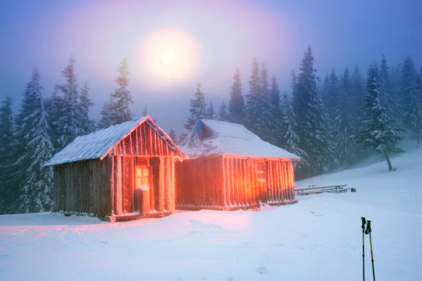istock Refuge in winter travelers 849207170