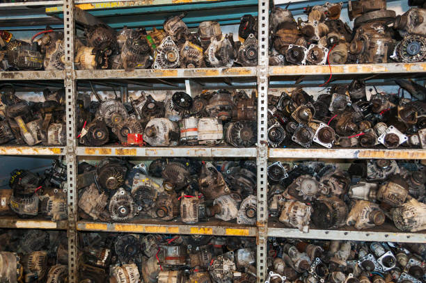 istock shelf full of used engine parts 849212814