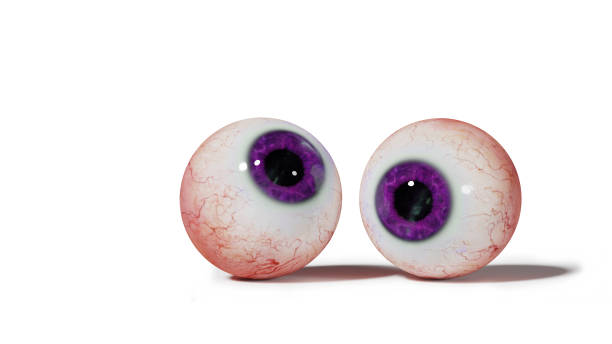 istock two realistic human eyeballs with purple iris isolated on white background 849213084