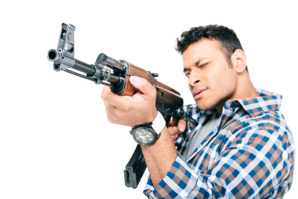 istock african american man with rifle 849215492