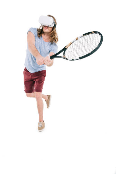istock man playing tennis in virtual reality 849233354
