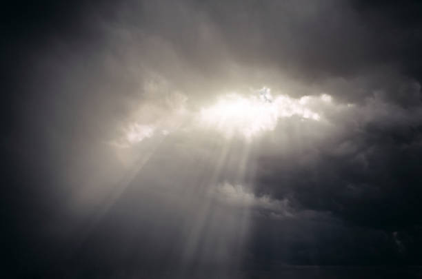 istock Sunlight skylight from the clouds of divine light 849234444