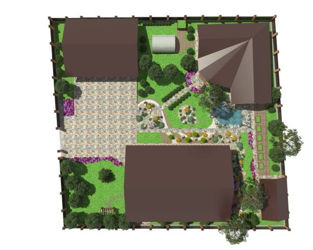 istock Plan of garden land 849239778