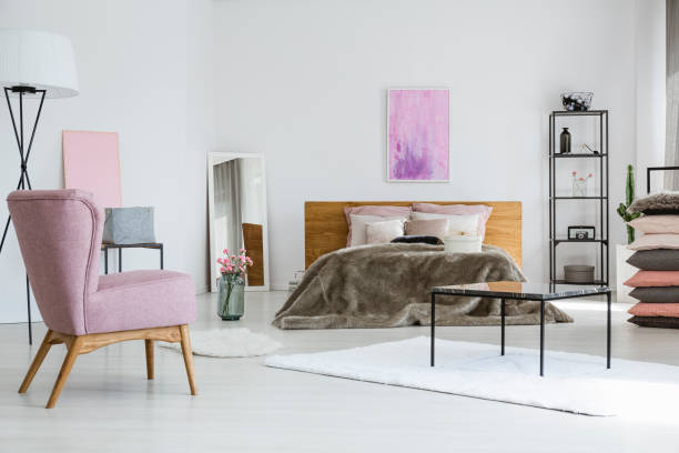 istock Chic bedroom interior for woman 849243300