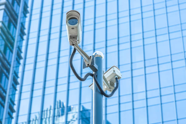 istock Security camera in front of the office building 849248428