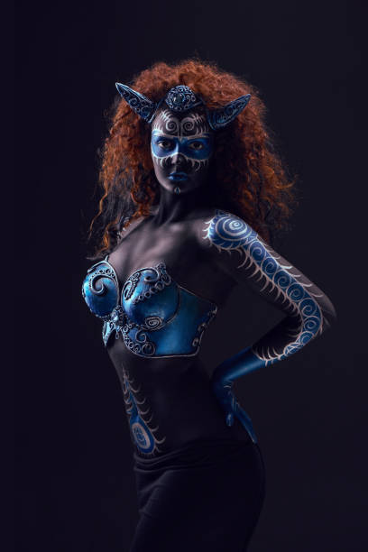 istock Fantasy Female With Body Art 849249836