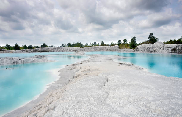 istock Blue lake Kaolin in Belitung Island. 849253720
