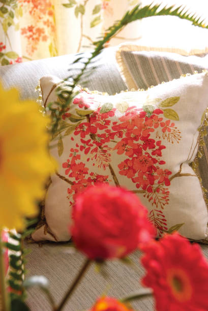 istock Home Interior of cushions on sofa 849253800