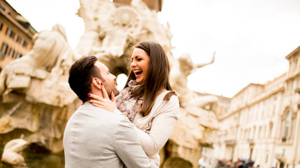 istock Loving couple in Rome , Italy 849259868
