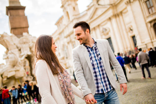 istock Loving couple in Rome, Italy 849260124
