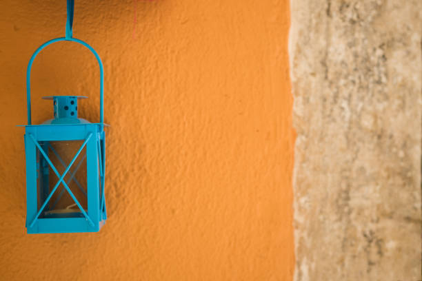 istock Candle lantern hanging from the wall 849266188