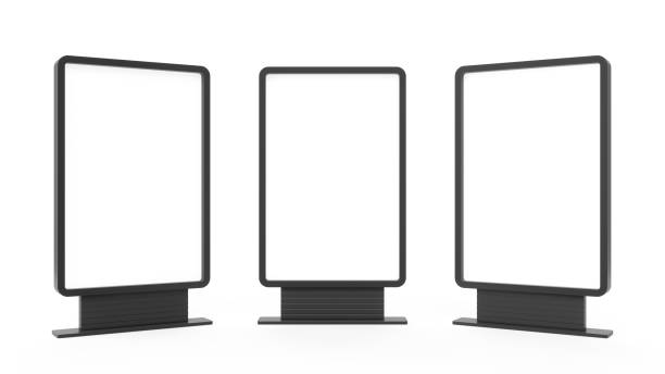 istock D rendering Outdoor Advertising Stand Display Lightboxes Isolated 849274406