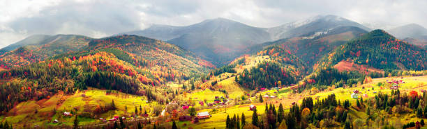 istock Autumn and winter in the mountains 849277216
