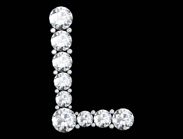 istock diamond letters with gemstones isolated on black (high resolution 3D image) 849278954