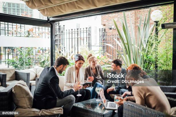 Business People Drinking After Work Stock Photo - Download Image Now - Business, Happy Hour, After Work