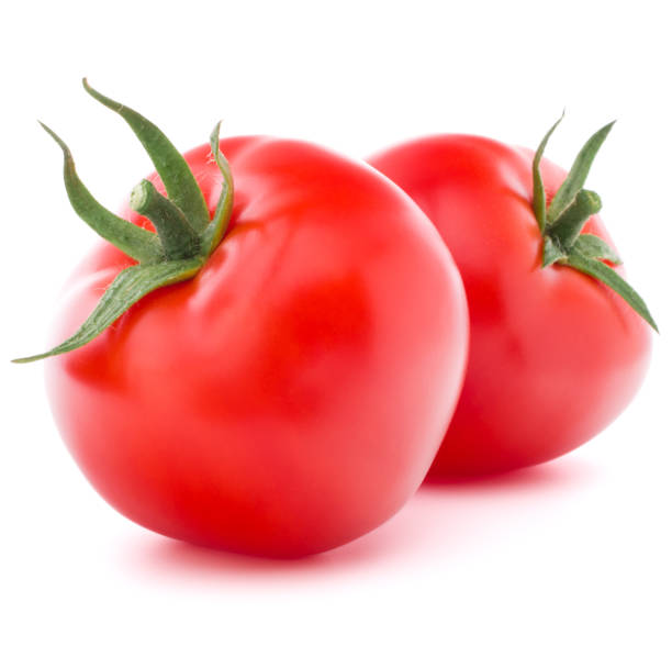 istock Tomato vegetable isolated on white background cutout 849283564