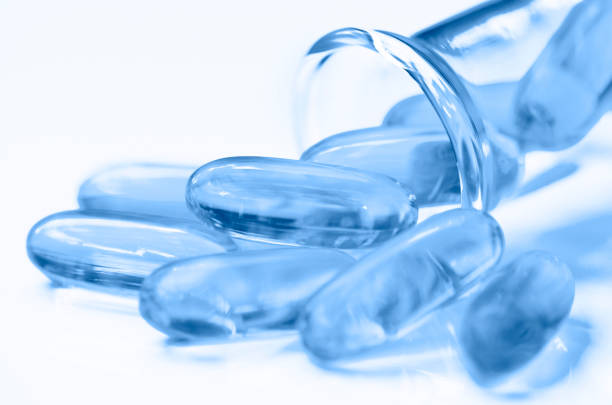 istock Dietary supplement in soft gelatin capsule. 849292264