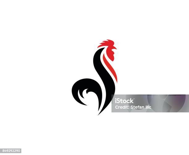 Coq Icône Vecteurs libres de droits et plus d'images vectorielles de Coq - Coq, Logo, Poulet - Volaille domestique