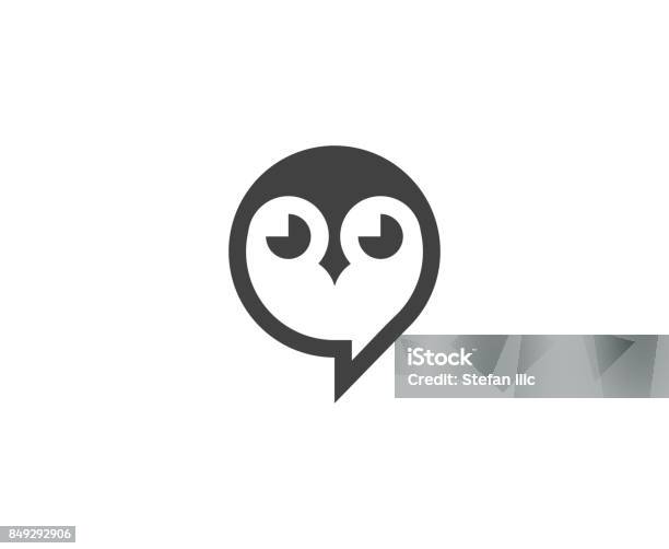 Icona Gufo - Immagini vettoriali stock e altre immagini di Gufo - Gufo, Logo, Icona