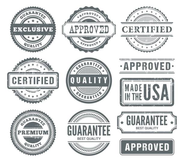 резиновые марки - computer icon symbol quality control elegance stock illustrations