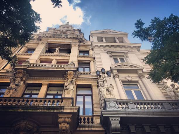 istock Building facade in Brussels, Belgium 849301752