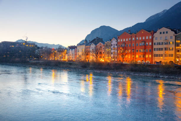 istock Innsbruck at night, Austria 849302958